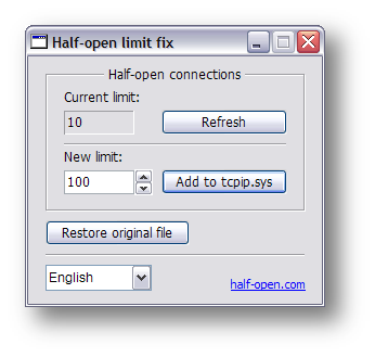 Windows 7 Half-Open Limit Fix 4.2 full
